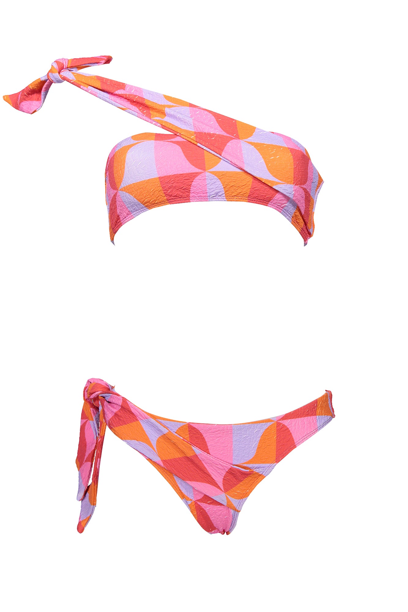 Bikini Meco Estampado Rosa