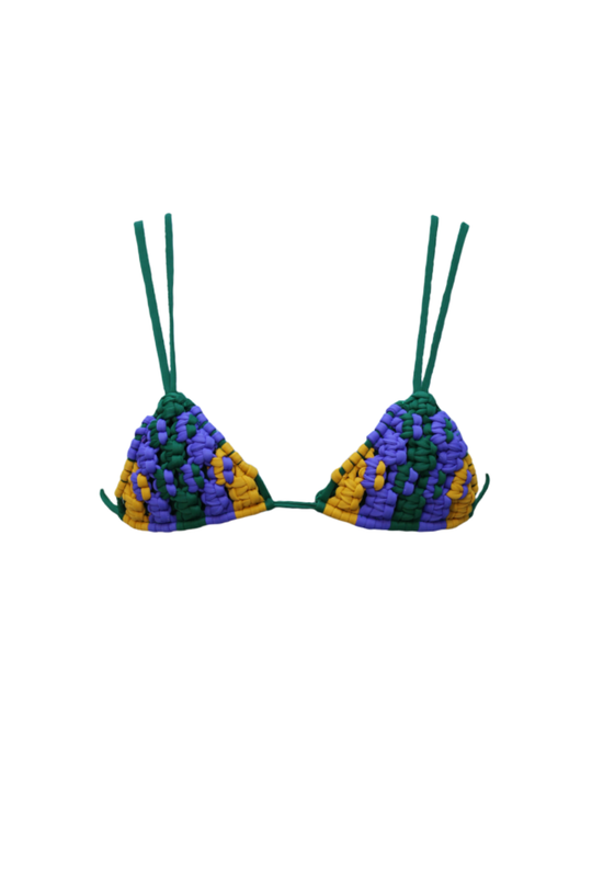 Top Greta Green, Purple and Yellow