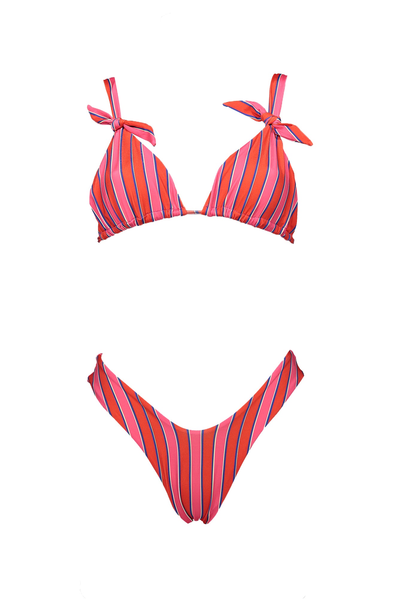 Bikini Marmols Rayas Rosa