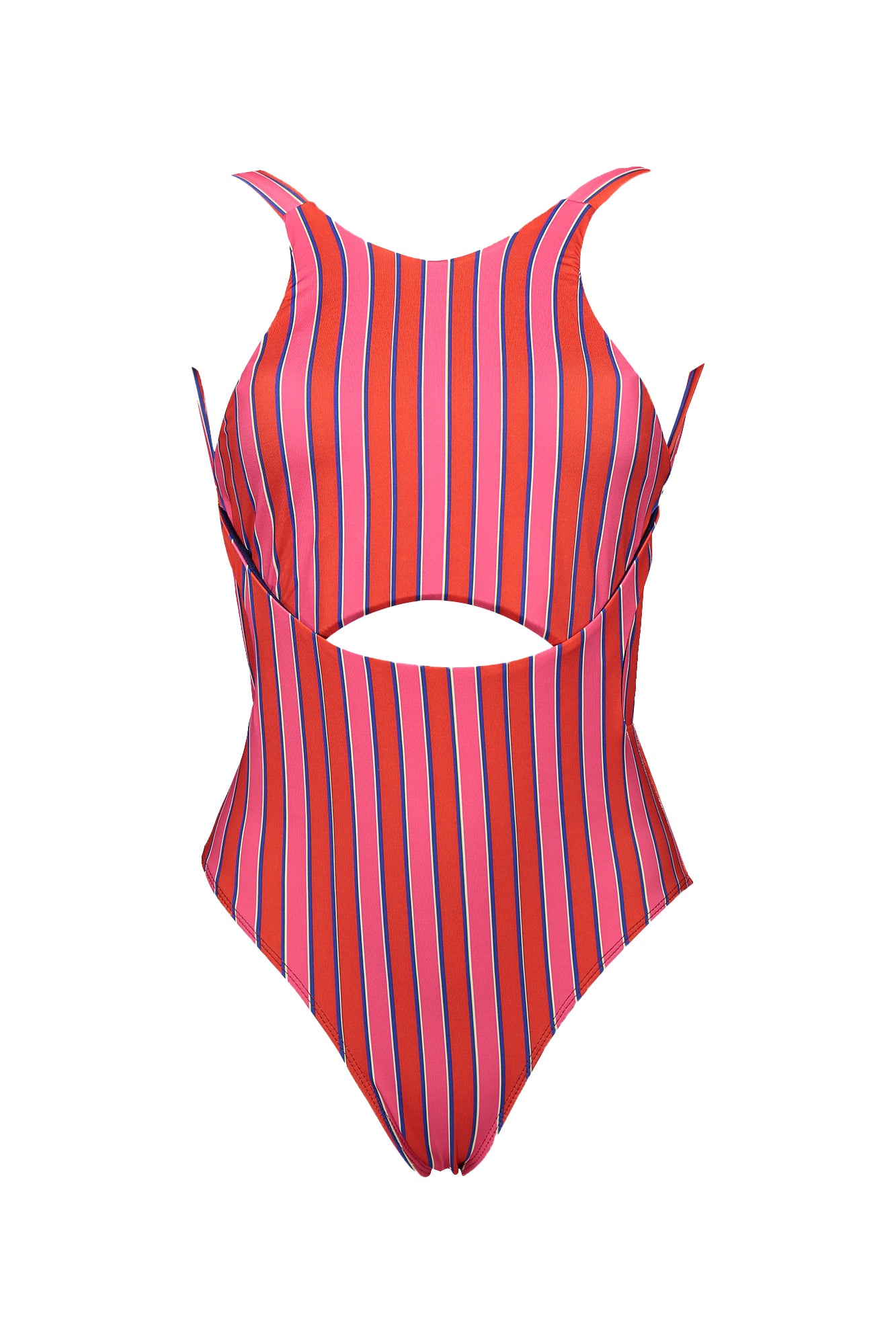 One Piece Comporta Riscas Rosa