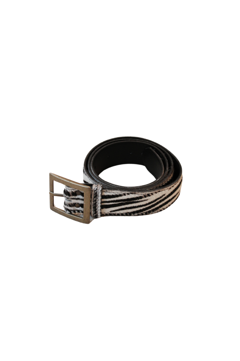 Animal Pattern Leather Belt