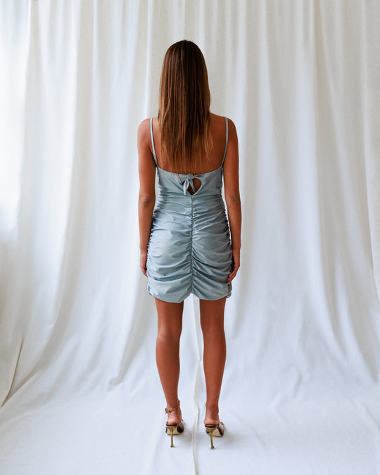 Vestido Brilhante Prateado