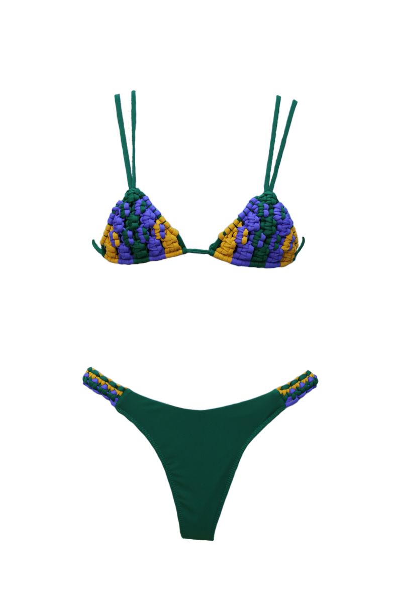 Bikini Greta Green, Purple and Yellow