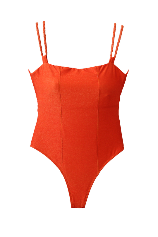 One Piece Nazaré Laranja Brilhante