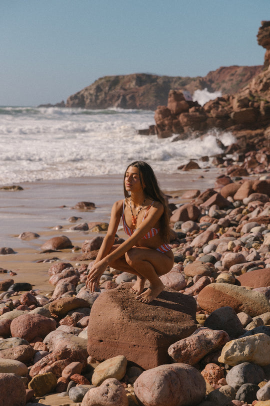 Bikini Foz Rayas Naranja
