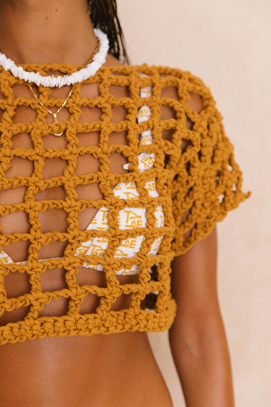 Camisola Crochet Cropped